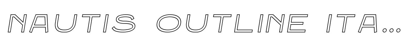 Nautis Outline Italic